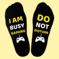 I Am Busy Gaming Do Not Disturb - Printed Funny Socks
