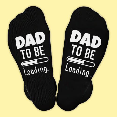 Dad To Be Loading - Printed Funny Socks