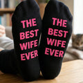The Best Wife Ever - Printed Funny Socks