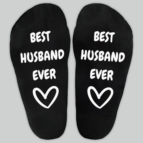 Best Husband Ever - Printed Funny Socks